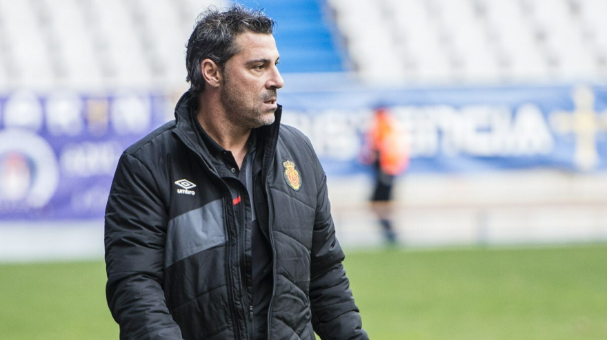 Javier Olaizola durante su etapa en el Mallorca