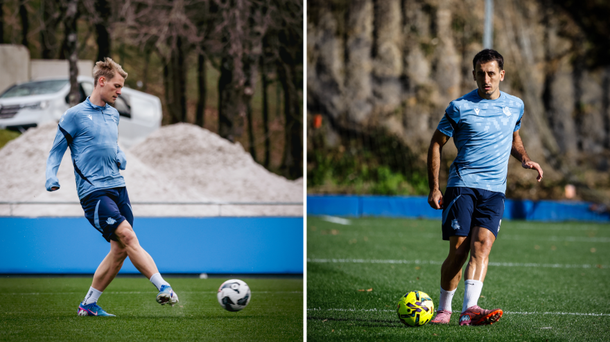 Oskarsson y Oyarzabal, posible dupla de ataque ante el Mallorca.