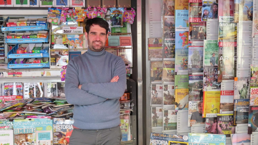 Miguel Sanz, quiosquero