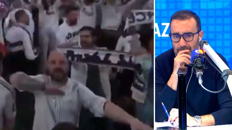Juanma Castaño // aficionado Real Madrid saludo nazi