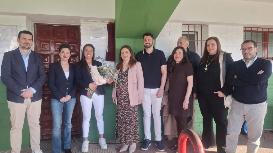 Acto de homenaje a Melissa López en el polideportivo de Almendralejo