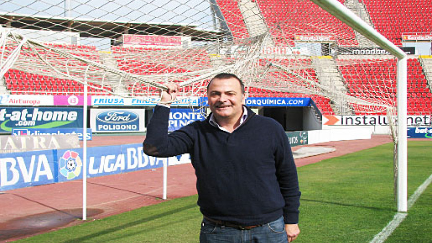 Jordi Morey en una imagen cuando fue nombrado responsable del área social del RCD Mallorca