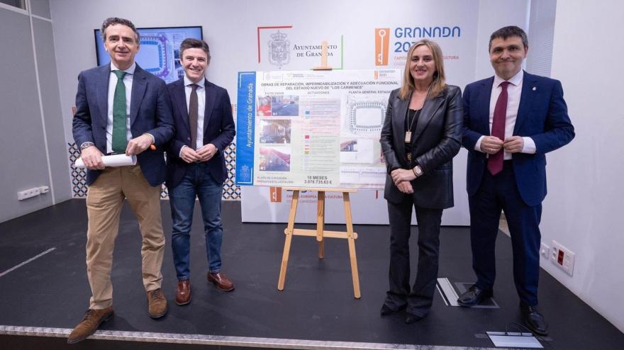 El Ayuntamiento aprueba 3,1 millones para la reforma de Los Cármenes y la autorización de uso al Granada CF