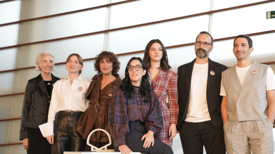 El equipo de Los Domingos en el Zinemaldi