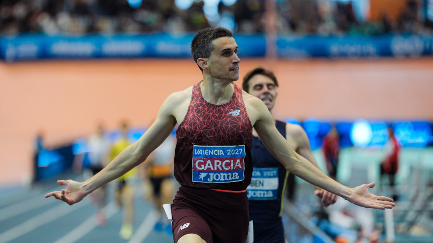 Mariano García, campeón de España de 1500 metros