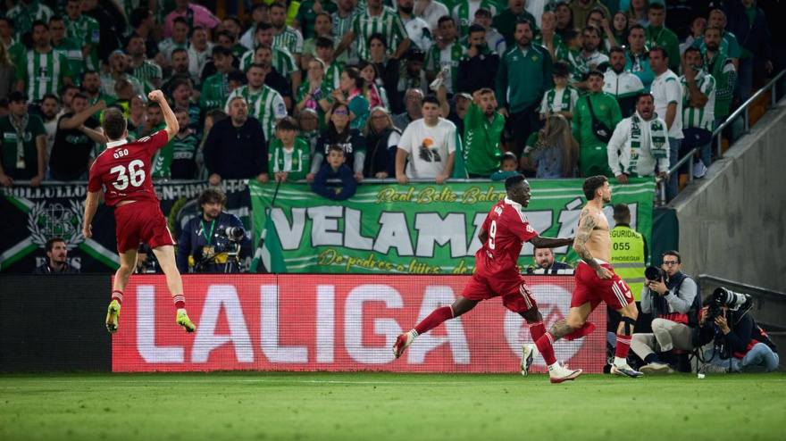 Spanish La Liga EA Sports soccer match Betis vs Sevilla at La Cartuja  stadium in Sevilla, Spain, 01 March 2026Sevilla FC / Cordon PressImages will be for editorial use only. Only for free distribution, NOT FOR SALE. Mandatory credit: ©Sevilla FC *** Local Caption *** Imagenes solo para uso editorial. Solo para distribucion gratuita. Prohibida su ventaLa única finalidad de reproducirlas, distribuirlas y/o comunicarlas públicamente por cualquier medio con carácter exclusivamente informativo y, en particular