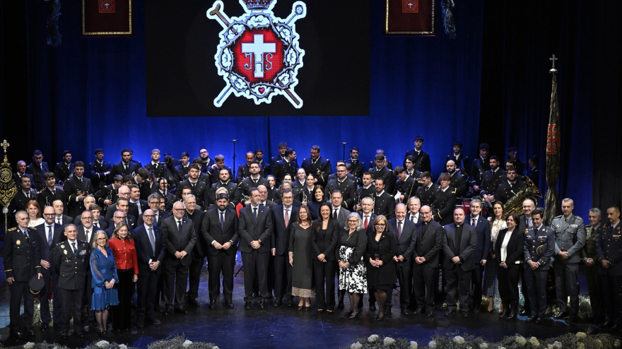 José Ballesta en el pregón de la Semana Santa de Murcia