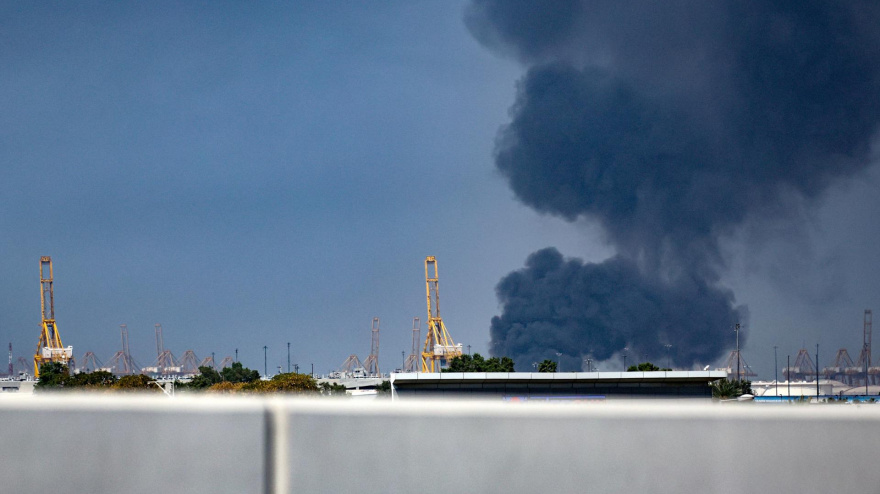 Misil iraní interceptado en Dubai