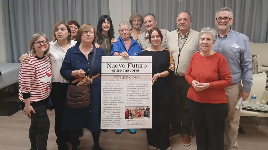 Responsables del periódico 'Nuevo Futuro' dirigido a nuestros mayores.
