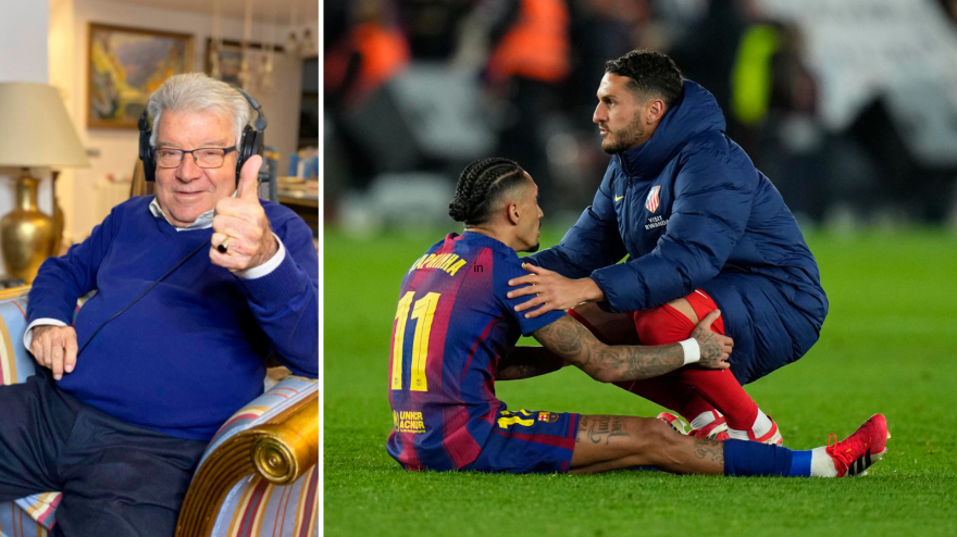 Minguella y Raphinha (EFE)