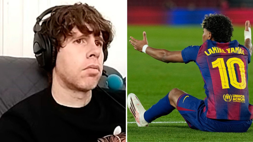 Dani Senabre y Lamine Yamal