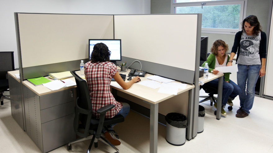 Fotografía recurso de una oficina