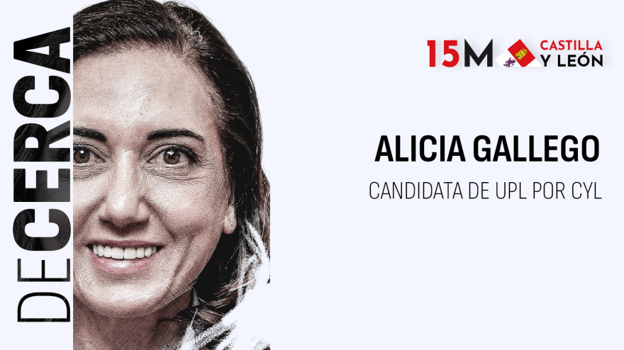 Alicia Gallego, candidata de Unión del Pueblo Leonés a la presidencia de Castilla y León