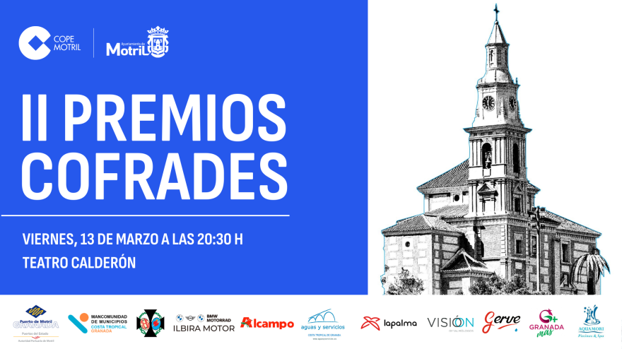 COPE Motril entrega el viernes 13 de marzo sus II PREMIOS COFRADES