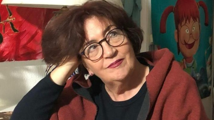 A artista ferrolá María Manuela