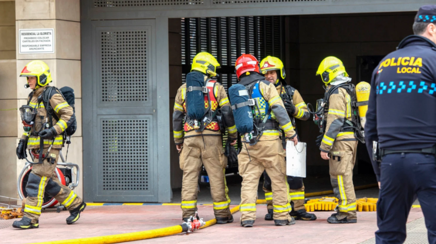 Incendio en Logroño