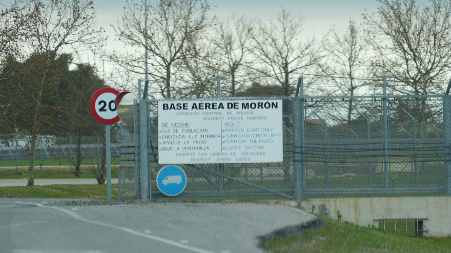 Imagen de la base militar de Morón tras la negativa de Sánchez a cederlas para apoyo a las operaciones contra Irán