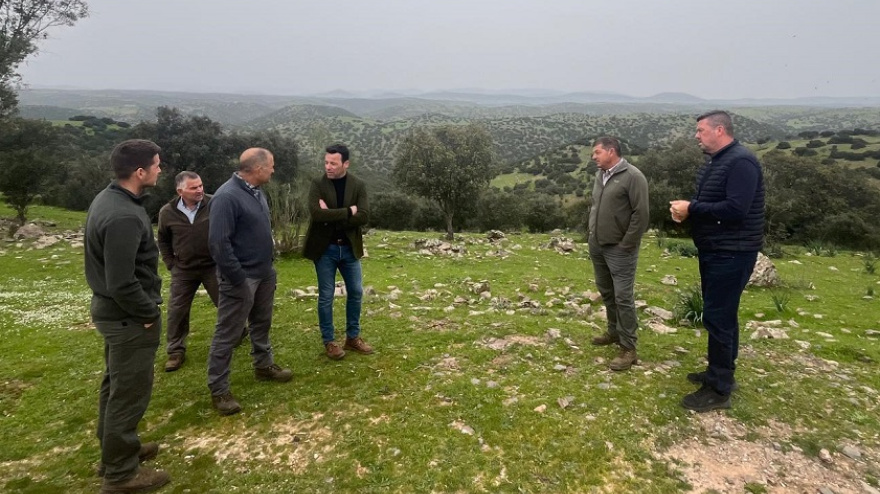 El diputado Javier Perales visita una explotación que ha perdido más del 30% de sus corderos y exige a la Junta de Andalucía ayudas urgentes para el sector