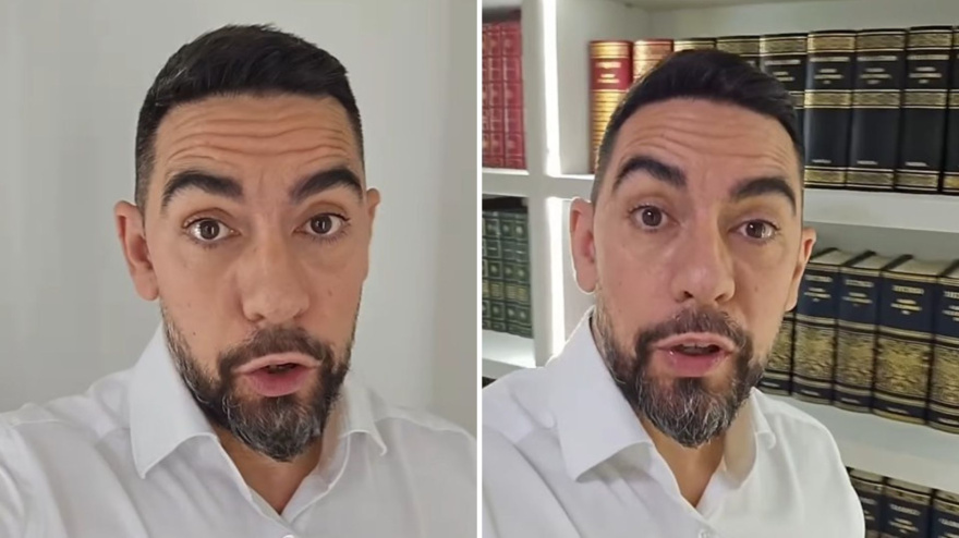 Captura de vídeo de David Jiménez, abogado en su cuenta de TikTok @davidjimenezabogado