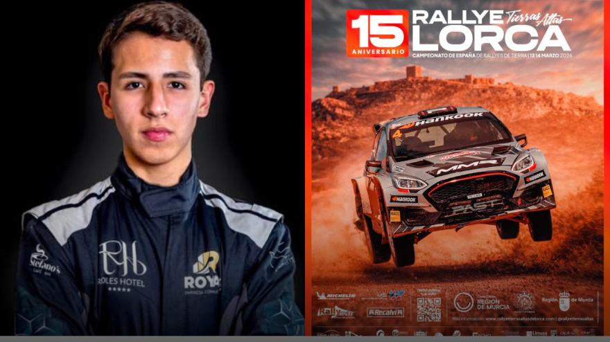 Stefano Careaga, piloto de 15 años que competirá en Lorca