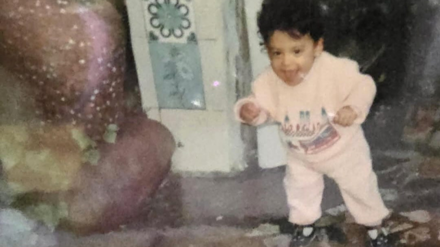 Stella Sánchez de pequeña