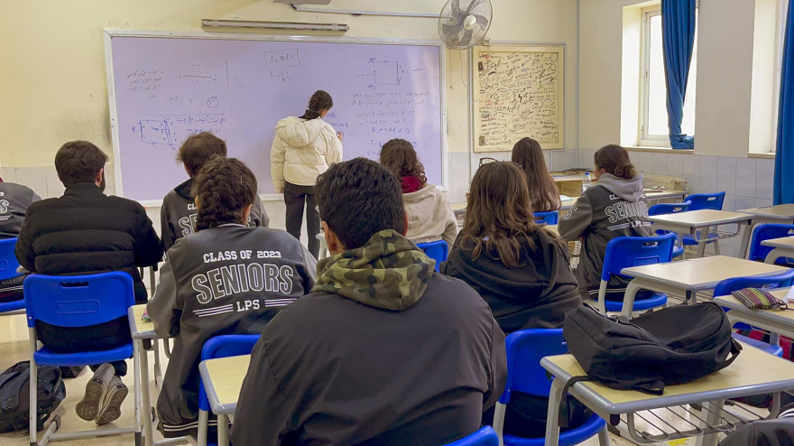 Clase de religión. Imagen de recurso