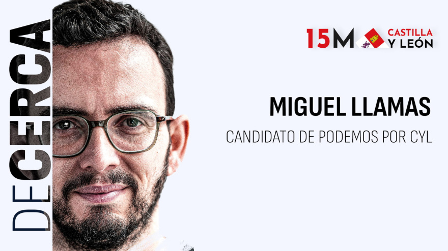 Miguel Ángel Llamas, candidato de Podemos Alianza Verde a la presidencia de Castilla y León