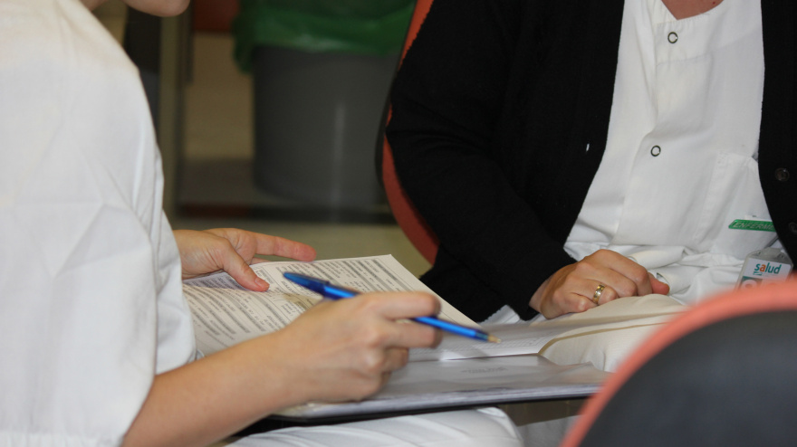 Enfermeras trabajando