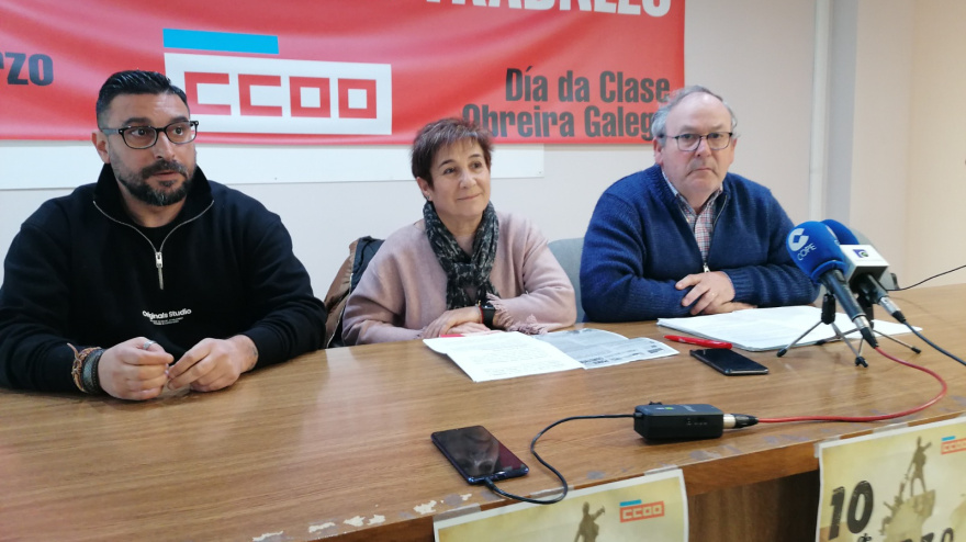 Presentación de los actos del 8M y del 10M de CC.OO. En Ferrol