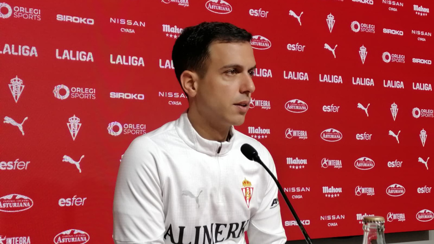 Borja Jiménez, en la sala de prensa de Mareo