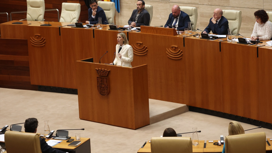 La candidata a la Presidencia de la Junta de Extremadura, María Guardiola