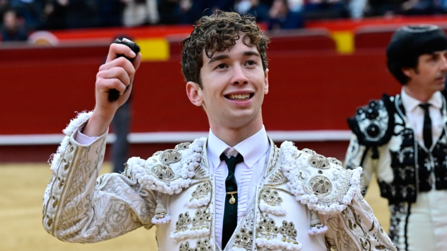 Israel Guirao, con la oreja cortada este sábado en Valencia