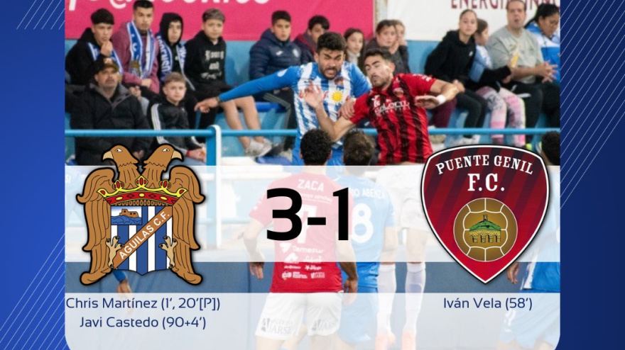 El Águilas FC volvió a la senda de la victoria y vuelve a tener cuatro puntos de ventaja sobre el UCAM CF