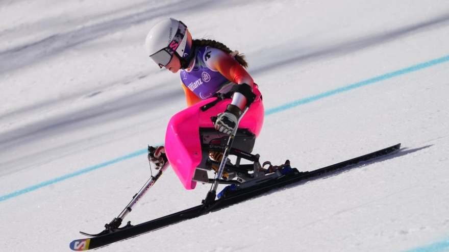 Audrey Pascual durante los Juegos Paralímpicos de Invierno de Milán y Cortina d'Ampezzo 2026