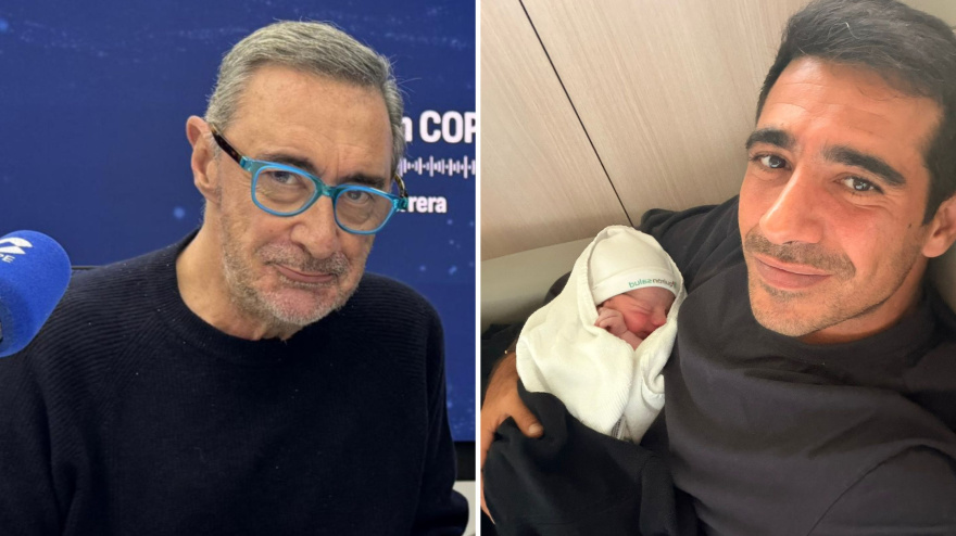 Carlos Herrera junto a Alberto Herrera y su hijo Marcos