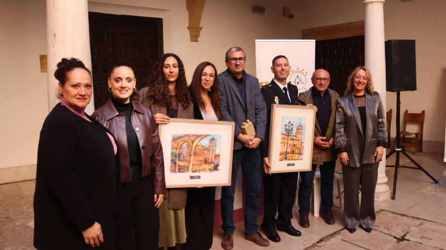 Representantes del PSOE en el acto del 8M en Lorca