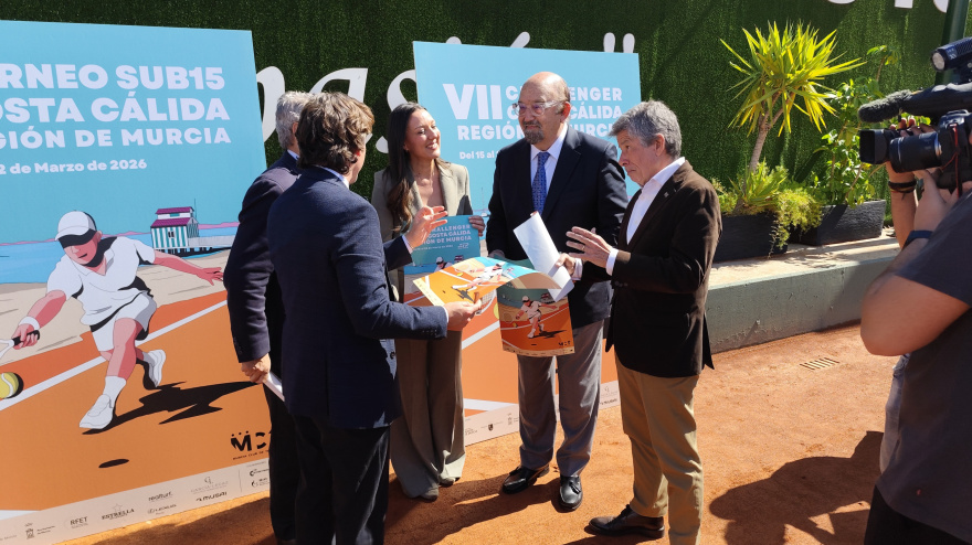 Carmen Conesa en el acto de presentación del Challenger Costa Cálida Región de Murcia