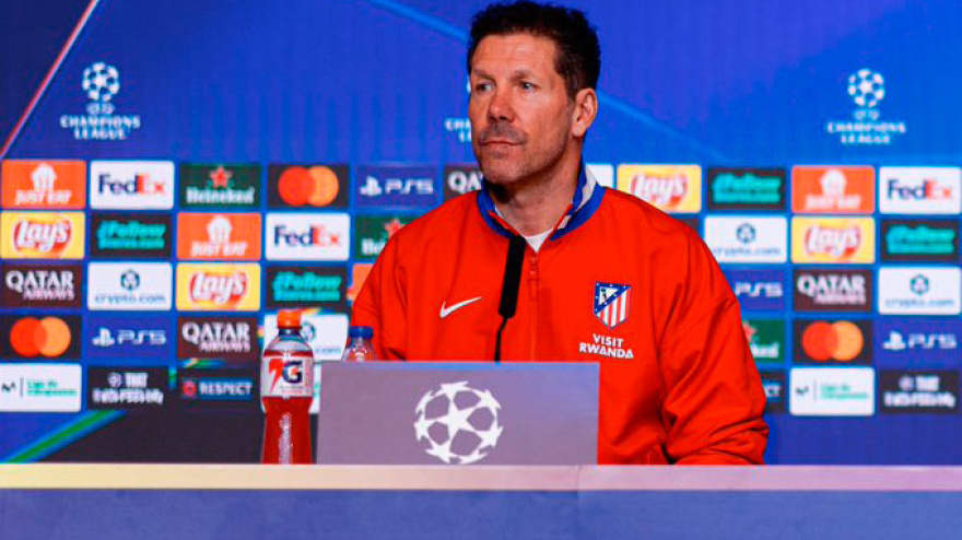Diego Pablo Simeone, en rueda de prensa