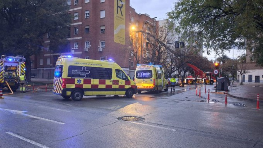 Incendio en el barrio Infante Juan Manuel de Murcia