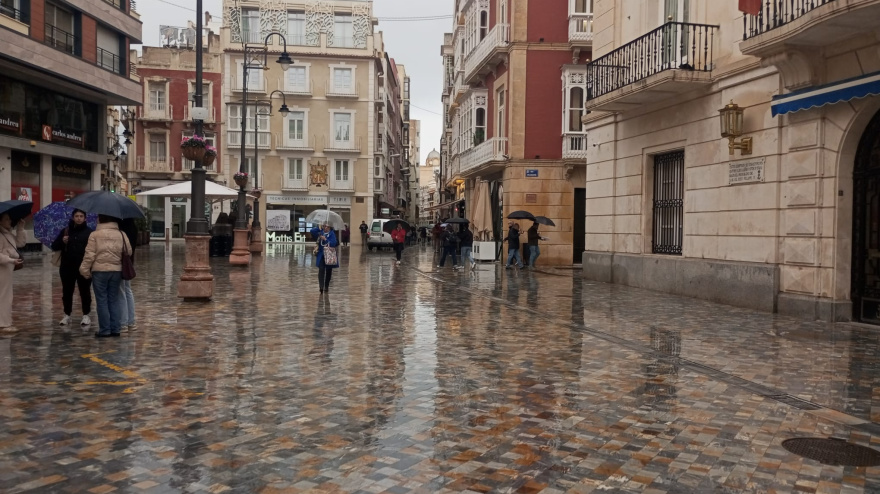 Día de lluvia en Cartagena