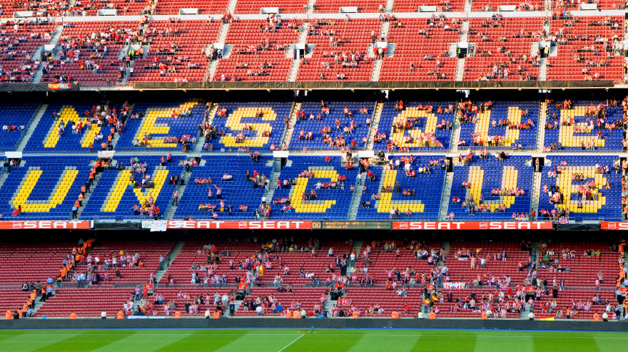 GEKKRE Futbol Club Barcelona stadium. Barcelona, catalonia,spain