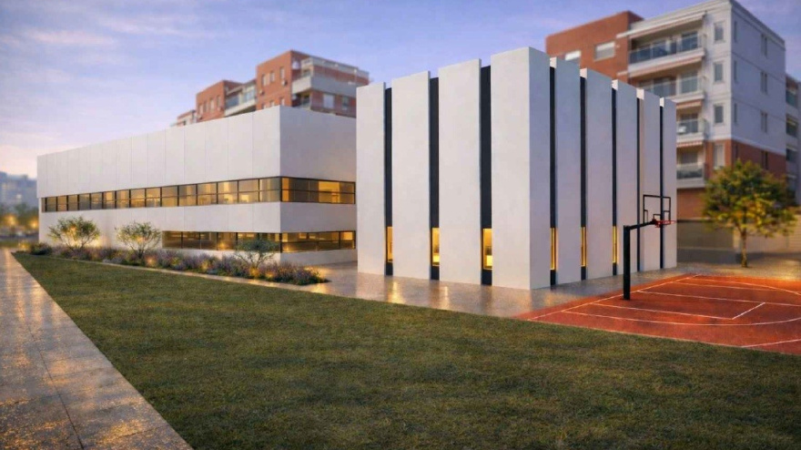 Recreación de la futura Ciudad del Baloncesto difundida por el Ayuntamiento de Alicante.