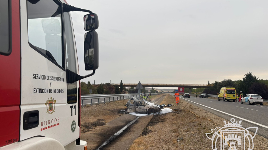 Imagen de archivo de los bomberos de Burgos