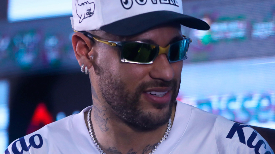 Imagen de Neymar, cuando fue presentado como jugador del Santos