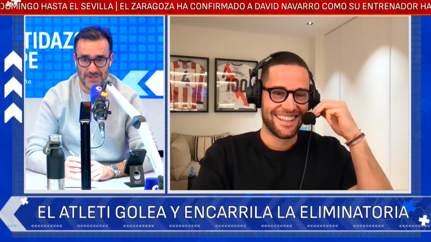 Mario Suárez charla con Juanma Castaño en El Partidazo de COPE