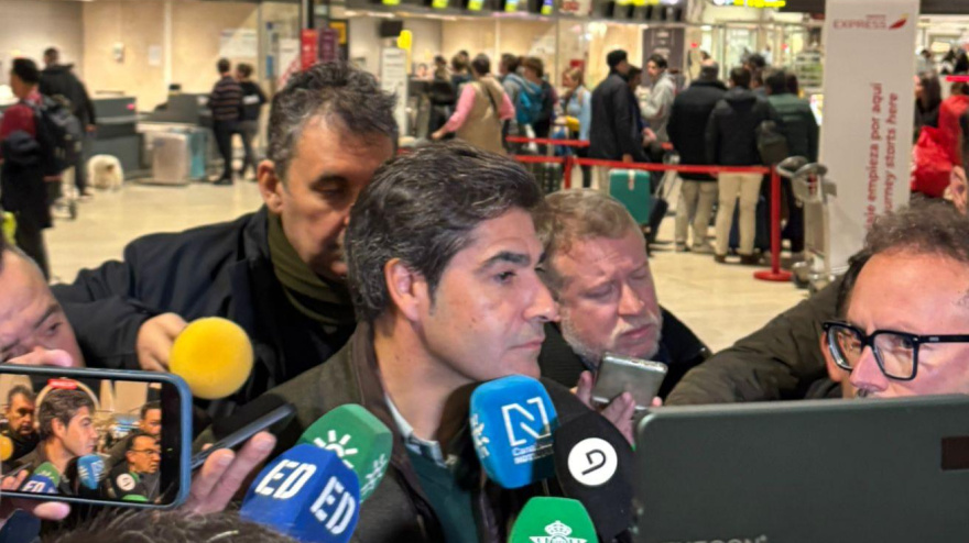 Ángel Haro, minutos antes del viaje a Grecia