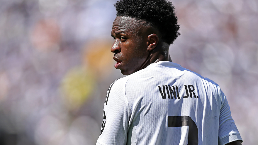 Vinicius, en un partido con el Real Madrid