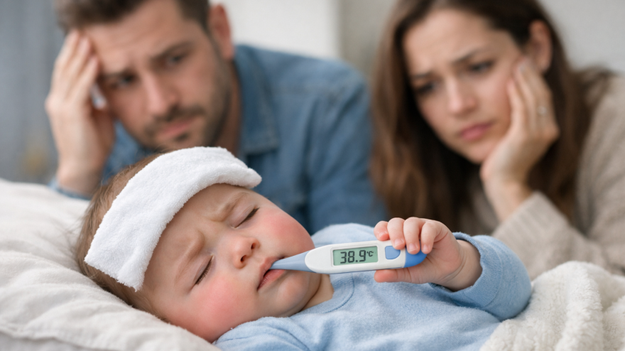 La fiebre en los bebés es una de las situaciones que más alarma a las familias