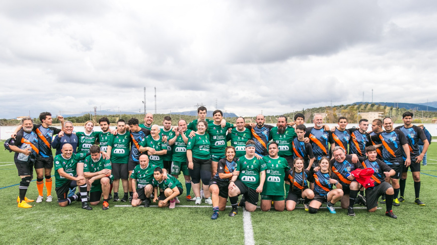 El equipo inclusivo de Jaén Rugby se estrena en casa en una jornada histórica