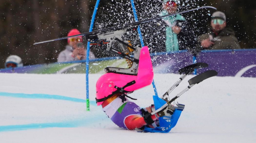 La española sufrió una desafortunada caída que le impedirá ganar una nueva medalla.